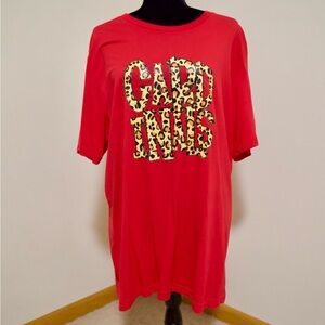 Cardinals team shirt.